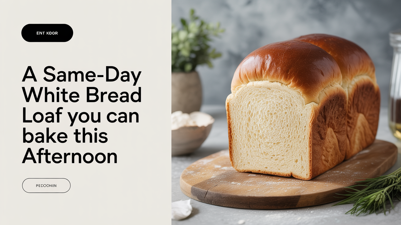 A Same-Day White Bread Loaf You Can Bake This Afternoon